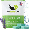 Recenter Shower Steamers Aromatherapy for Relaxing - USA Made Valentines Day Gift for Her and Him - Lavender & Eucalyptus Shower Bomb Tablets – Soothing Natural Essential Oils (10 Pack)