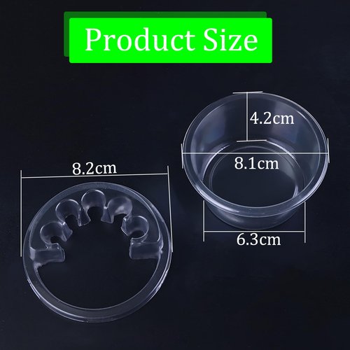40PCS Disposable Tattoo Cartridge Cup Holder Plastic Tattoo Cartridge Tray For Tattoo Inks Needle Holder Placement Rack Disposable Plastic Cup Working Cup Cleaning Cup