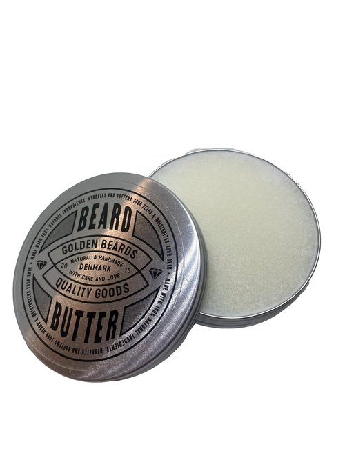 Golden Beards Kobenhavn Beard Butter - Unscented Natural Blend with Cocoa, Shea & Coconut Oils - 100ml Vegan Softener for Hydration & Volume