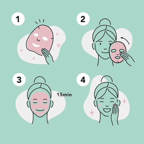 Celavi Essence Facial Sheet Face Mask Variety Set Classic Authentic Korean Moisturizing Skincare (48 Count (Pack of 1))