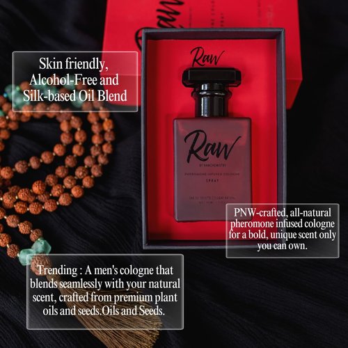 RawChemistry Pheromone Infused Cologne for Men - Captivating Men's Fragrance Spray | Unique Scent with Pheromones