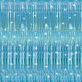 Crosize 4 Pack Laser Blue Fringe Curtain Backdrop - 3.3 x 9.9 ft Party Decor
