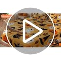 Halloween Queen Fitted Sheet Set Cartoon Pumpkin Lantern Ghost Bed Cover Variation of Multi 03