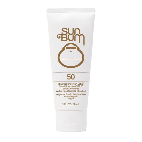 Sun Bum Mineral SPF 50 Sunscreen Lotion - Broad Spectrum Moisturizing Formula with Vitamin E - Travel Size 3 oz