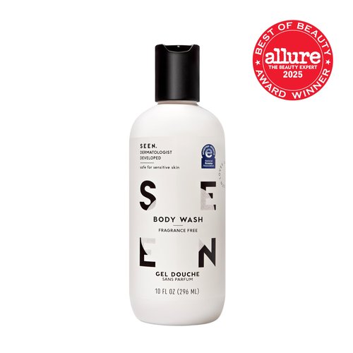 SEEN Body Wash, Fragrance Free - Non-Comedogenic & Non-Irritating Body Wash- Dermatologist-Developed - Safe for Sensitive, Eczema & Acne Prone Skin