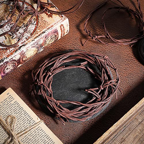 Funrous 8 Pcs Rusty Barbed Wire Garland for Halloween Western Party Decor - 60 Feet