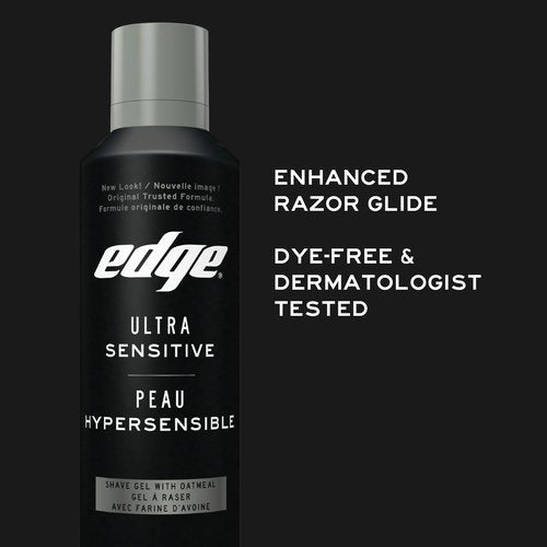 Edge Ultra Sensitive Skin Unscented Shaving Gel, 198g