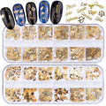 Zodiac Nail Charm Set - 2 Boxes Constellation Nail Art Accessories