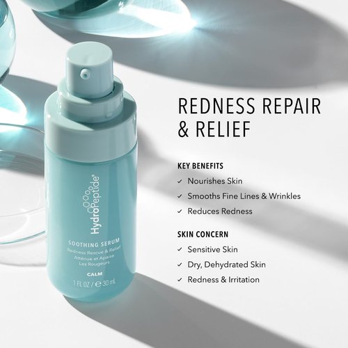 Hydropeptide Soothing Serum - Moisturizing Anti-Aging Peptide Facial Serum | 1 Ounce