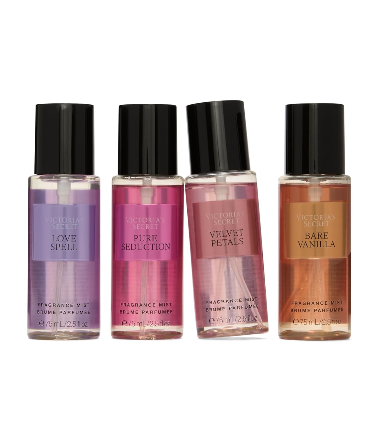 Victoria's Secret Mini Fragrance Mist Gift Set - 4 Assorted Scents for Women | Perfect Gift Idea