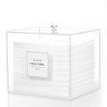 Rolheit Disposable Face Towel Holder, Acrylic Face Towelettes Storage Box Compatible with Clean Skin Club Clean Towel Face Towels, Clear Skin Towels Containers, Makeup Remover Cloth Organizer