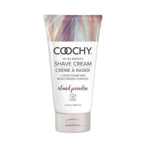 Coochy Shave Cream - Moisturizing Shave Lotion - Gentle Intimate Shaving Cream - For Bikini Area, Underarms, Legs & More - Rash-Free, Hydrating Formula - Island Paradise, 3.4 oz