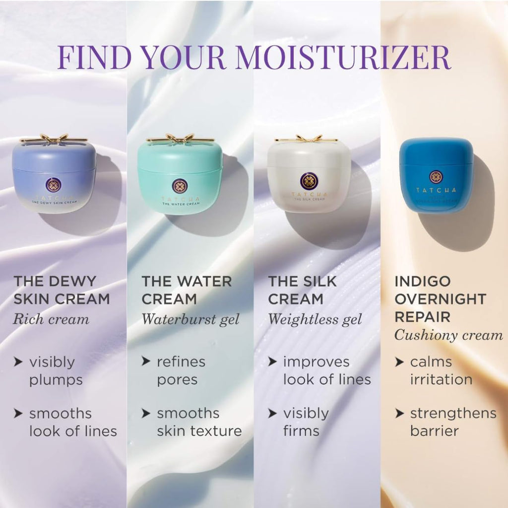 TATCHA Dewy Skin Cream - Travel-Sized Mini Hydrating Face Cream for Dry & Combination Skin