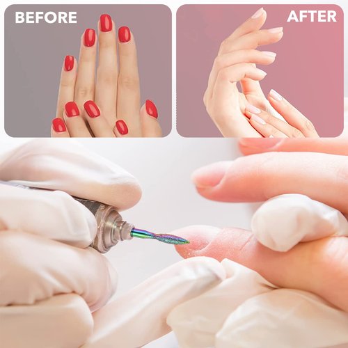 Homeet Pack of 30 Nail Drill Bits Colourful Diamond Professional Nail Cutter Attachments Removal Gel Acrylic Cuticle Tungsten Carbide Nail Drill for Manicure Pedicure