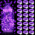Purple Fairy String Lights 7ft 20 LED Waterproof Battery Operated - 24 Pack