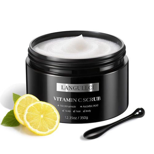 Regine Switzerland 3-in-1 Exfoliating Scrub - Gentle Microdermabrasion with Niacinamide & Vitamin C | 12.3 oz