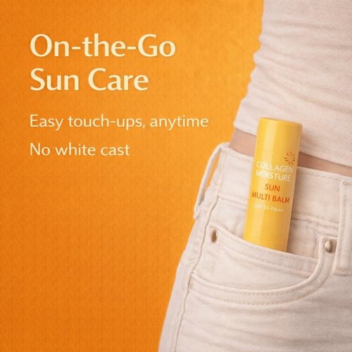 Dermashare Collagen Sun Grow balm SPF50 Brightening &Hydrating UV Shild for Glowing Skin Anti-Aging Korean Skincare 11g(0.38oz)