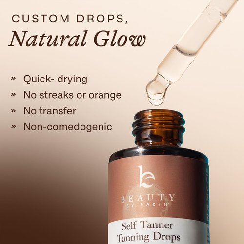 Skiennix Self Tanning Drops for Face - Ultra Dark, Organic & Natural Formula for a Sunless Glow