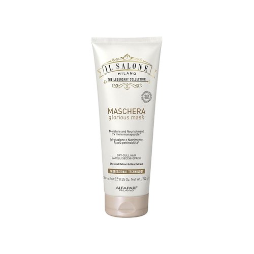 Il Salone Milano Professional Glorious Mask - Hydrating Hair Mask for Dry Hair with Chestnut & Rice Extract - Salon-Quality Nourishment