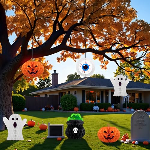 Halloween Birthday Decorations - Halloween Table Centerpieces Honeycomb Decor - Halloween Variation