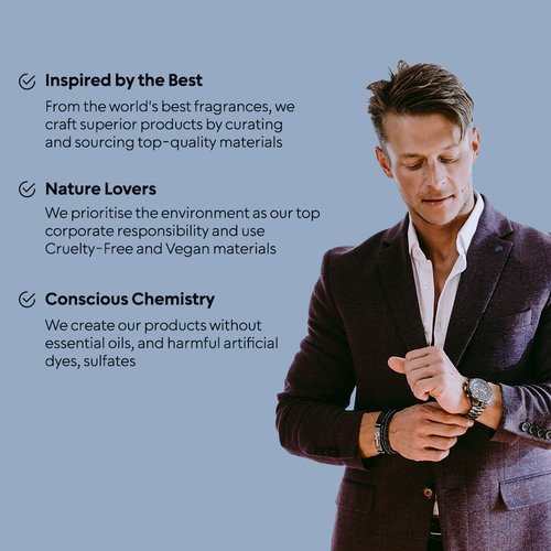 Bellavita Luxury CEO MAN INTENSE Eau de Parfum - 100 ml | Long-Lasting Men's Fragrance with Aromatic Lavender, Carnation & Musk Notes