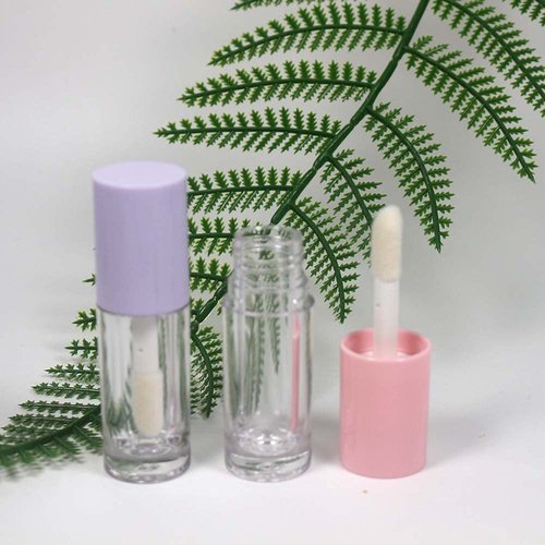 COSIDEA 30pcs Pink Empty 6ml 0.2oz Lip Gloss Tubes with Big Doe Foot Wand，Round Lipgloss Containers，Concealer Tube Cosmetic Packing Container Bulk Wholesale