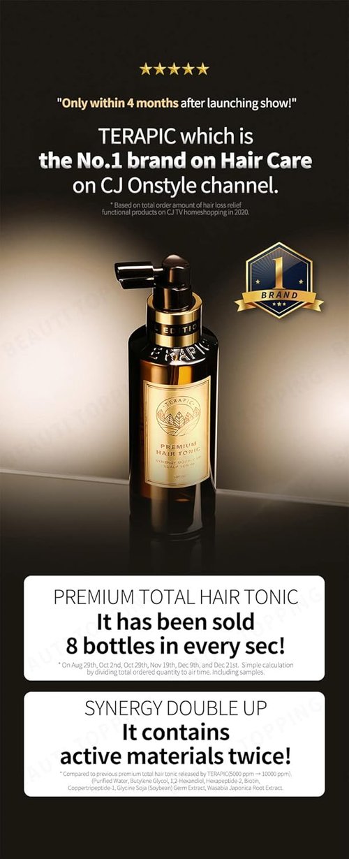 Premium Hair Tonic Synergy Double Up - Hair Thickening Scalp Serum for Anti-Hair Loss & Root Strengthening | 5.41 fl. oz