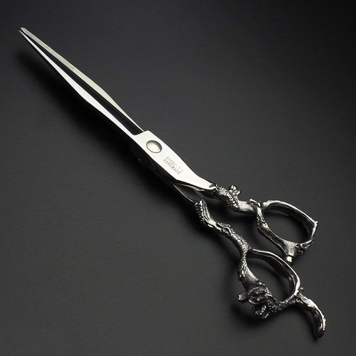 7" 7.5" 8"9" Professional Hairdressing Scissors Barber Salon Hair Cutting Dragon Shears (Large). (7 inch—A)