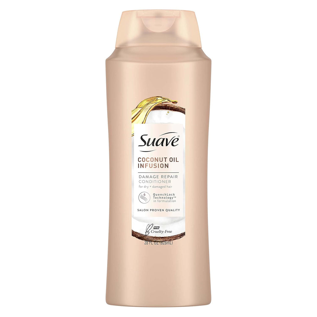 Suave Professionals Repairing Conditioner - Coconut Oil Infusion for Soft, Smooth Hair | 28 oz
