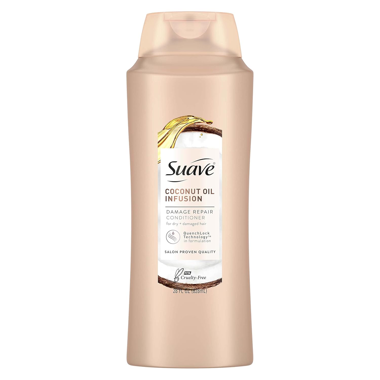 Suave Professionals Repairing Conditioner - Coconut Oil Infusion for Soft, Smooth Hair | 28 oz