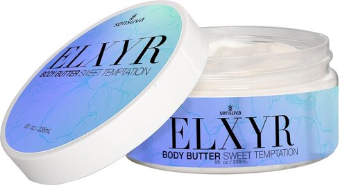 Sensuva ELXYR Body Butter - Sweet Temptation | Hydrating & Moisturizing for Very Dry Skin | 8 oz.