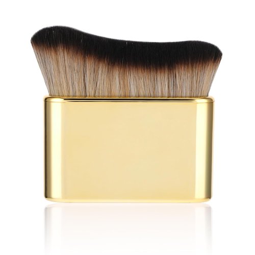 Divina Vitae Self Tan Brush - Soft Body Makeup Tool for Flawless Tanning | Portable Gold Design