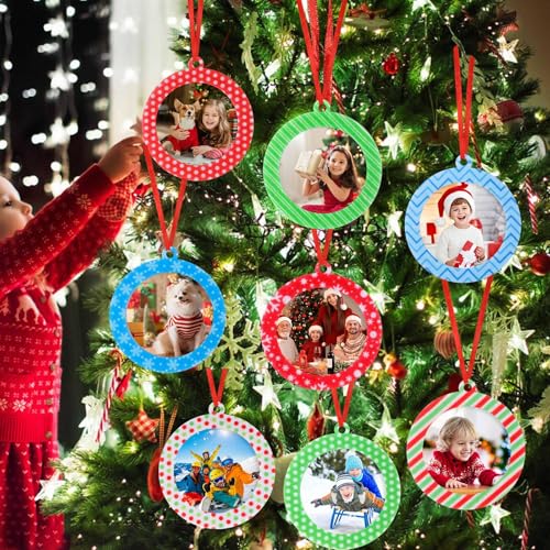 40 Pieces Felt Christmas Photo Frame Ornaments Tree Hanging Decor - Variation of THIS listing