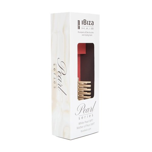 Ibiza Hair Detangling Brush - Wooden Pins for Scalp Stimulation & Reduced Drying Time | All Hair Types