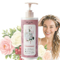 Demiki Japanese Shampoo for Women - Anti-Dandruff & Volumizing | Sulfate-Free, Rose Scent, 450ml