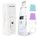 Face Scrubber Skin Spatula - Blackhead Remover Deep Cleansing Tool for Pore Extraction, 4-in-1 Fast Charging Dock Blackhead Remover Face Spatula for Facial Skincare Women Gift (White)