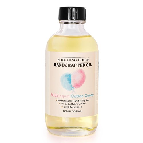 Bubblegum Cotton Candy Body Oil - Moisturizing Formula for Soft, Glowing Skin | 4 Fl Oz