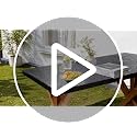 Black Sequin Fitted Elastic Tablecloth 30x96 Inch for Rectangle Tables - 1 Pack