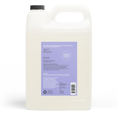 EVOLVED BY NATURE Liquid Hand Soap Refill, 128 Oz, Lavender Lemongrass, Biodegradable Formula