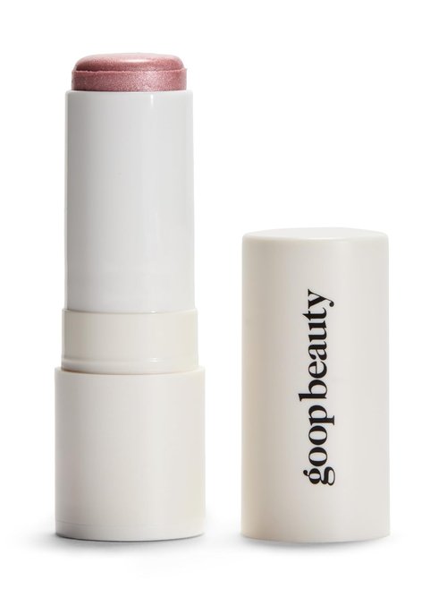 Goop Beauty Glow Skin Highlighter Stick - Multi-Use Pearlescent Highlighter | Cool-Toned Petal Pink | 0.28 oz