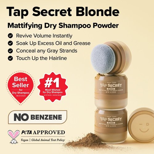 I DEW CARE Biotin Clarifying Dry Shampoo - Strengthening & Volumizing Powder | Travel Size 0.26 Oz