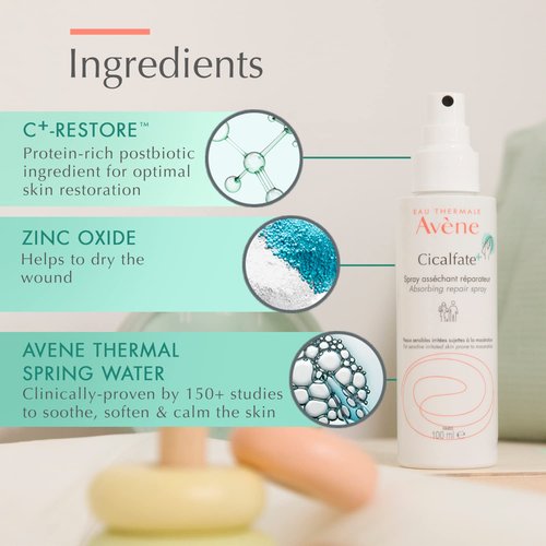 Avène Cicalfate+ Soothing Spray - Restores Irritated Skin & Barrier | Safe for All Ages