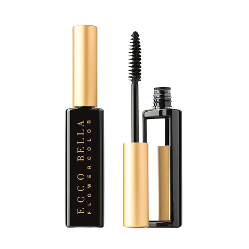Ecco Bella FlowerColor Vegan Mascara - Plant-Based Formula for Bold Black Lashes