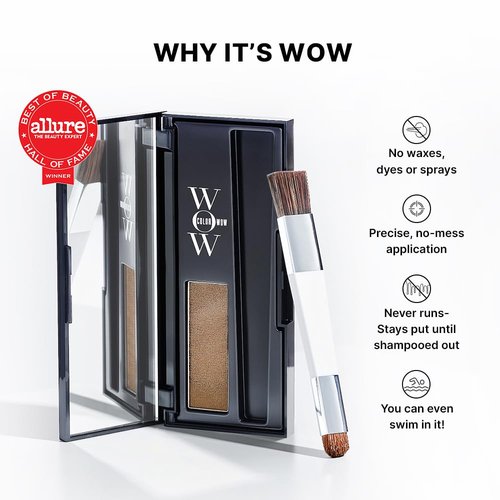 Color Wow Root Cover Up - Instant Grey Coverage & Highlight Touch-Up | Water & Sweat Resistant Formula