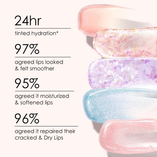 CATKIN Tinted Color Changing Lip Balm - Ultra Hydrating Lip Moisturizer with Vitamin E | 0.12 oz C04 Rainbow
