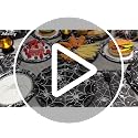 Halloween Spider Web Disposable Dinnerware Set - Black, Serves 24, Party Supplies