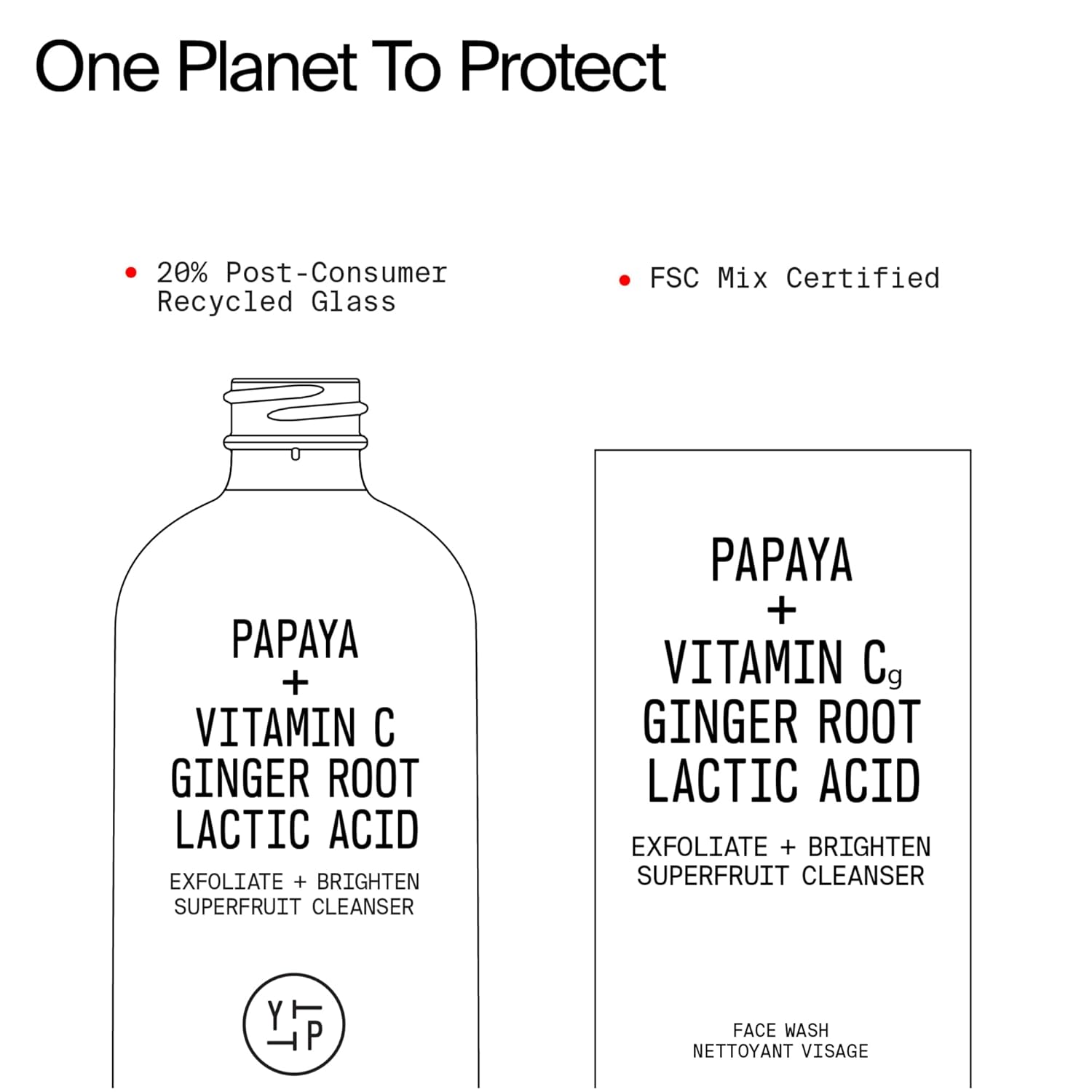 Youth To The People Superfruit Facial Cleanser - Gentle Exfoliating Face Wash with Papaya & Vitamin C for Radiant Skin | AHA + BHA Formula, Sulfate-Free