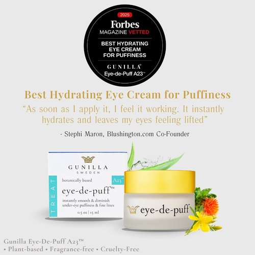 Gunilla Anti-Aging Eye Cream - Hydrate & Reduce Puffiness with 23 Actives & Botanicals | 5 oz