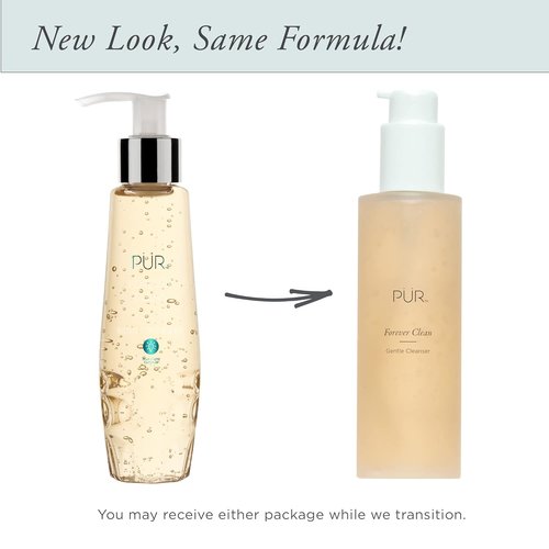 PÜR MINERALS Gentle Facial Cleanser - Sulfate-Free Vegan Makeup Remover with Green Tea & Aloe Vera
