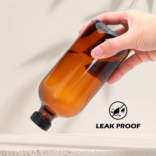 16oz Amber Glass Spray Bottles,Glass Spray Bottles for Cleaning,spray Bottle for Hair,Amber glass Spray Bottle for Window cleaner, plants, aromatherapy, facial hydration, hair care, flowers 12pcs